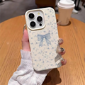 Protector Coquette "Lazo Celestial" – Edición Floral Vintage/ Compatible para iPhone 14 Pro Max