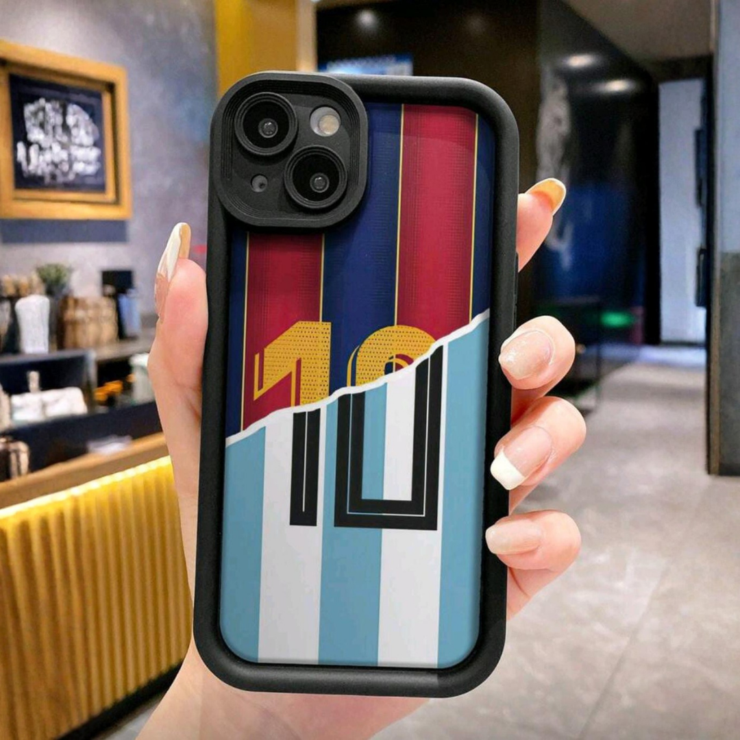 Protector de Silicona Pasión por el Diez — Colores de Selección y Club — Compatible para iPhone 13