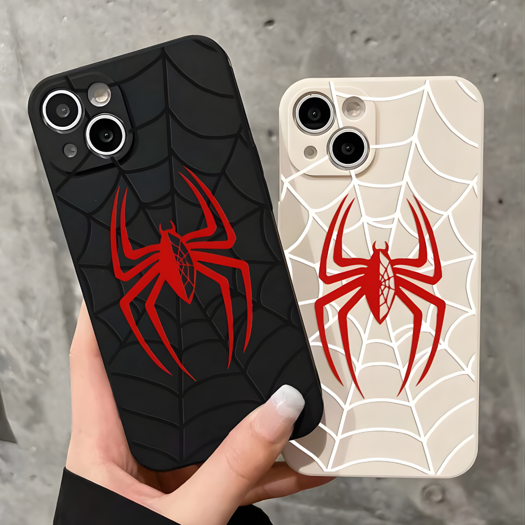 Case Urban Spider: Armadura Táctica con Relieve 3D y Estilo Arácnido Pro