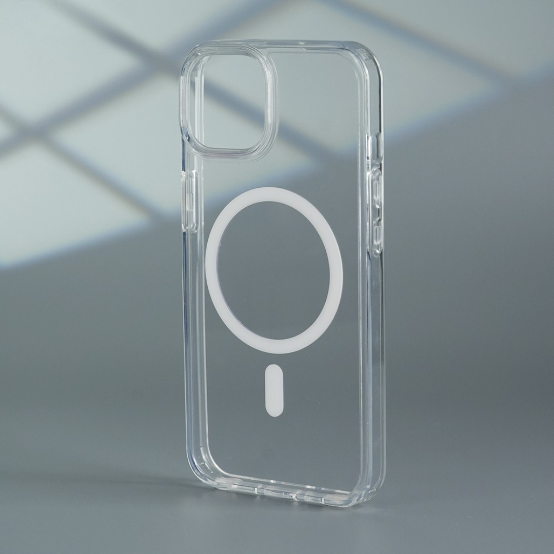 Case MagSafe Transparente iPhone - Protección Reforzada Anti-Impactos