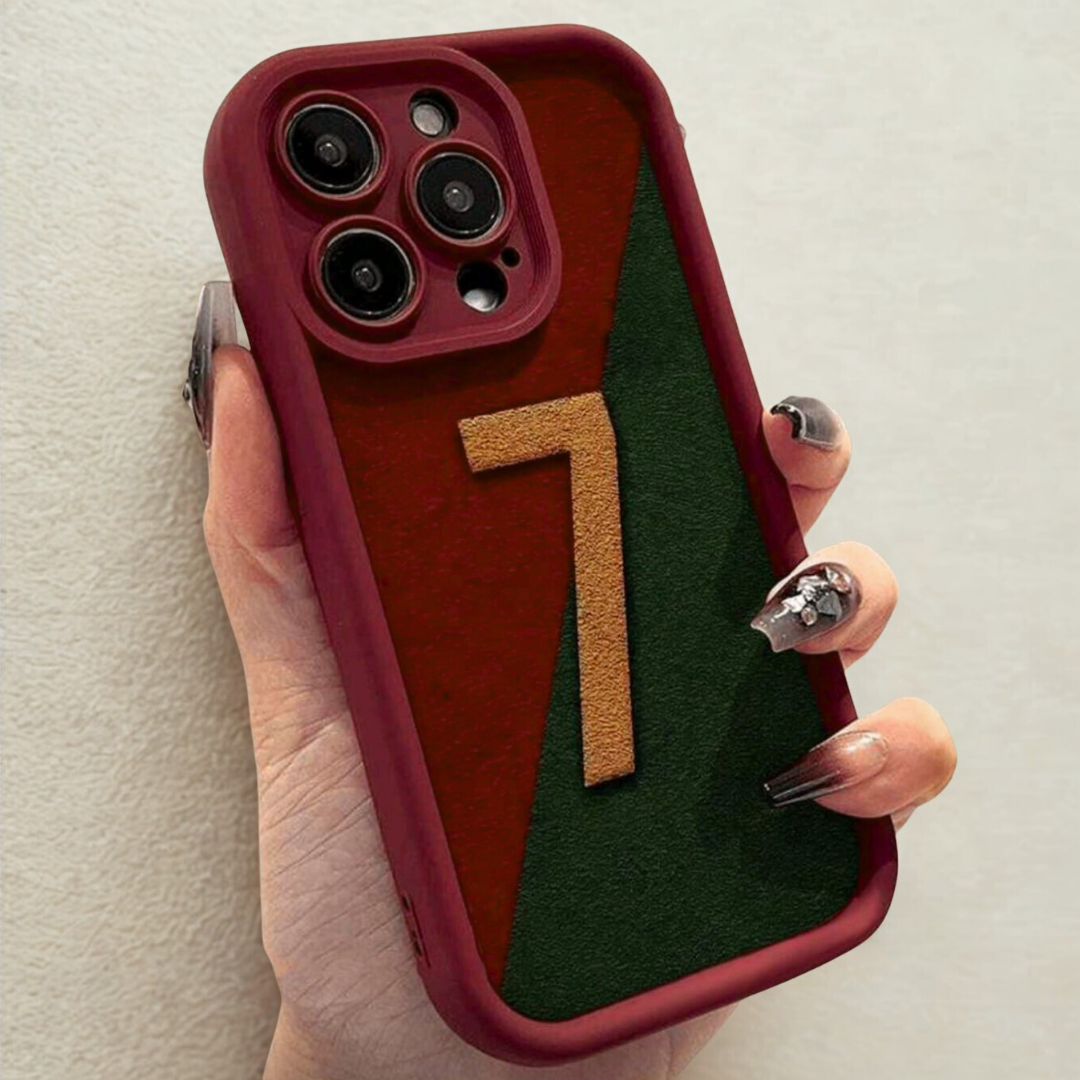 Case Legend 7 | Diseño Bicolor Granate y Verde | Compatible para iPhone 16 Pro