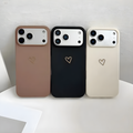 Case Minimal Heart| Acabado Mate y Detalle Metálico de Corazón- Compatible para iPhone 14 Pro Max
